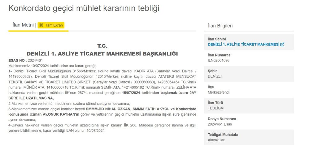 İstanbul Konkordato Danışmanlık